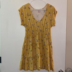 Yellow floral sundress